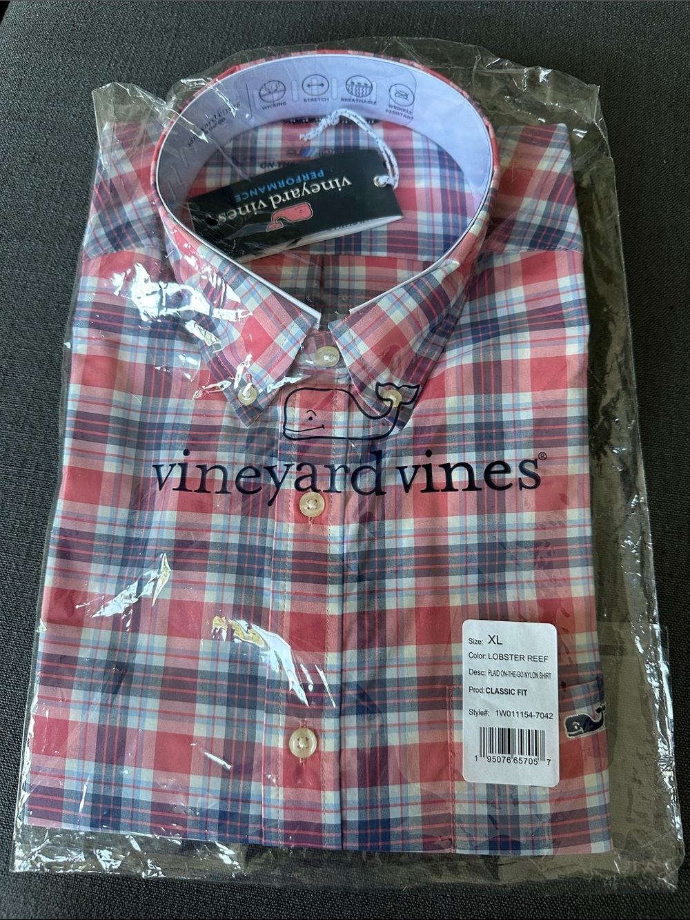 Vineyard Vines Men’s Plaid Button-Down Shirt - Red, Blue, White